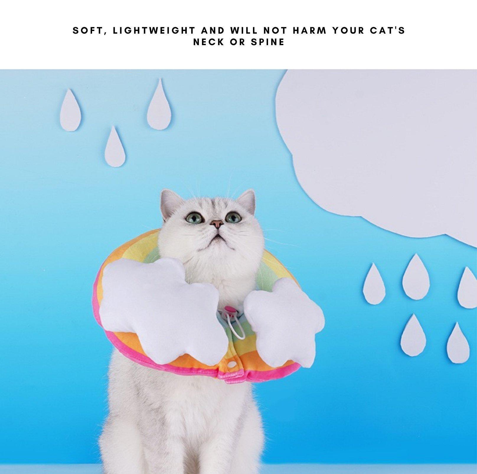 Rainbow E-Collar Elizabeth Collar Zeze