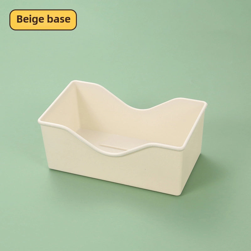 Source Creative Thickened Plastic Peach Heart-shaped Bone-spitting Plate Dist Plate Fruit Plate Nut Snack Plate