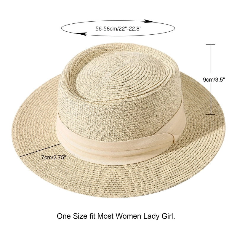 Women's Basic Hawaiian Vacation Solid Color Short Brim Sun Hat