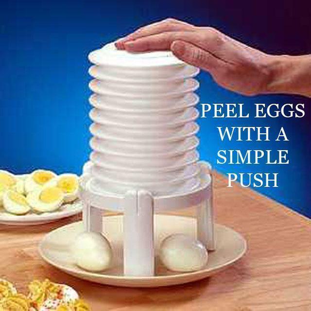 Egg Peeler. White