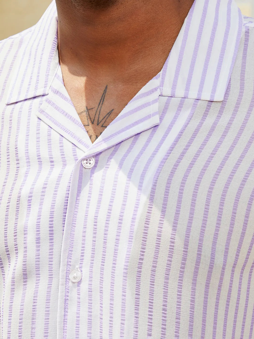 Unbalanced Striped Shirt