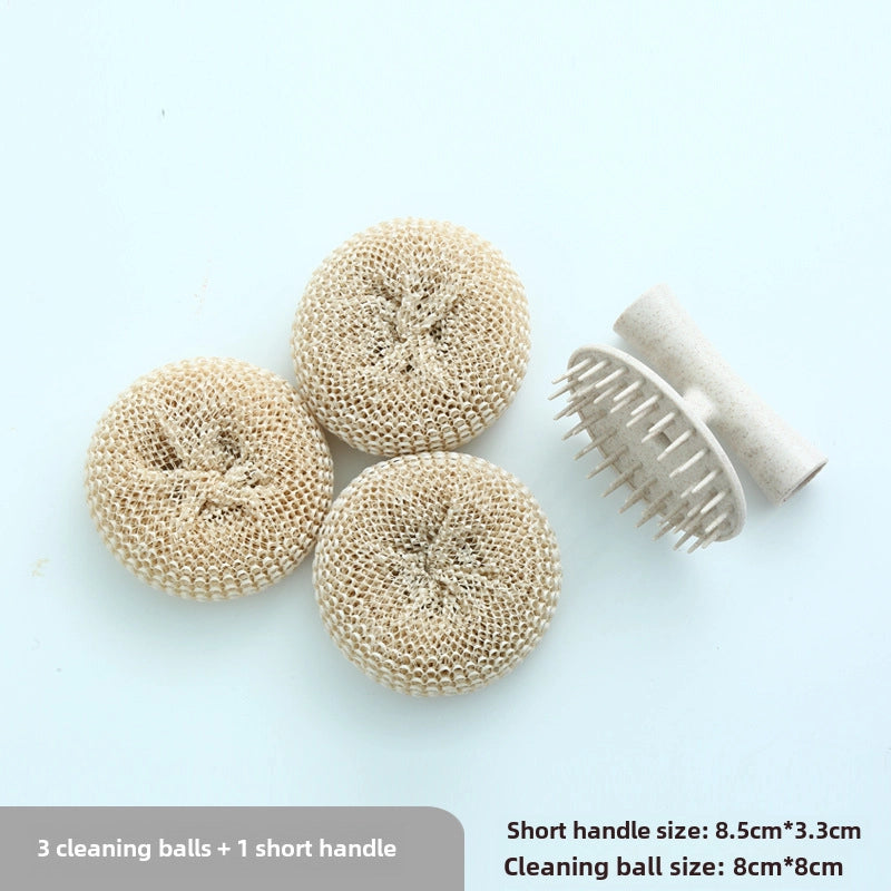 Nano Steel Wire Ball Cleaning Ball Household Dishwashing Brush Does Not Hurt The Pot Brush With Handle Does Not Drop Silk Long Handle Pot Brush Artifact