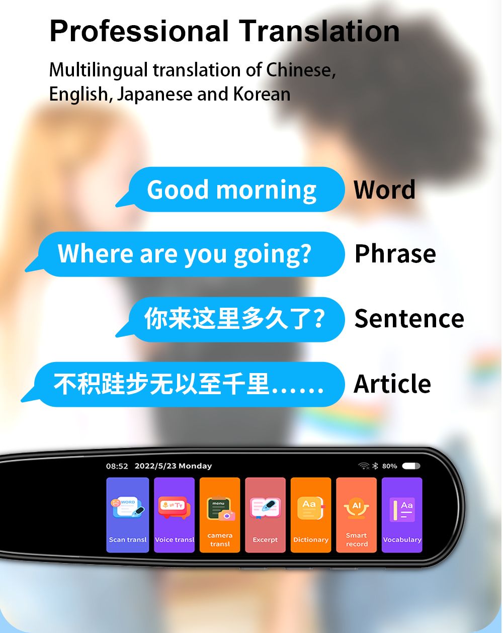 ❤️112 Language Translation Scanning Reading Pen