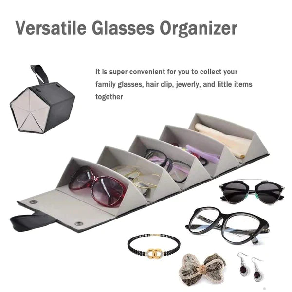 Leather Sun Glasses Organizer