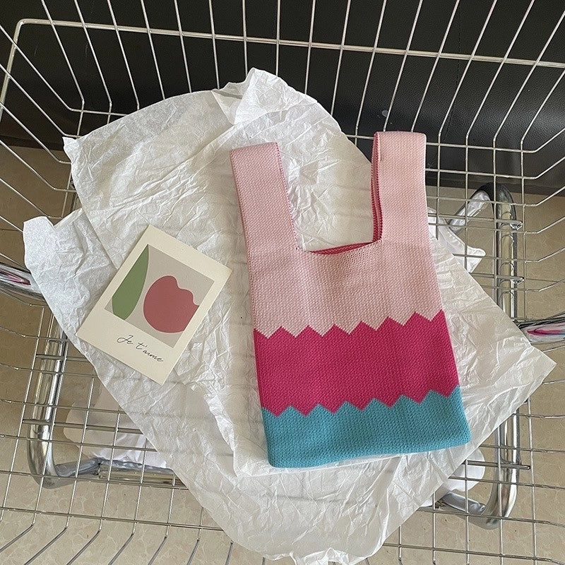 Spring And Summer New Arrival Women's Bag Handbag Bag Fashionable Simple Niche Knitted Bag Vesel Bag Crossbody Bag