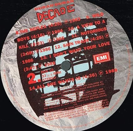 Duran Duran-Decade Greatest Hits Vinyl LP