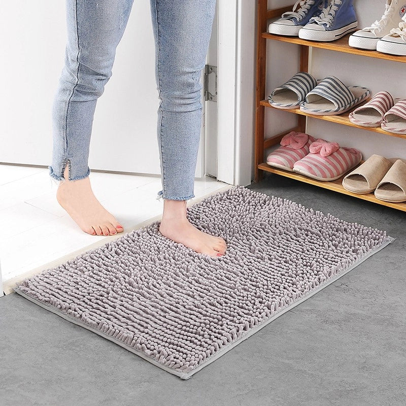 Floor Mats Chenille Floor Mats Bedroom Kitchen Living Room Carpet Bathroom Door Absorbent Anti-Slip Floor Mats Foot Mats