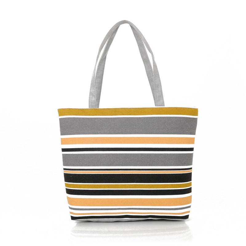 500 Pieces Women's Medium Canvas Rainbow Basic Classic Style Zipper Canvas Bag