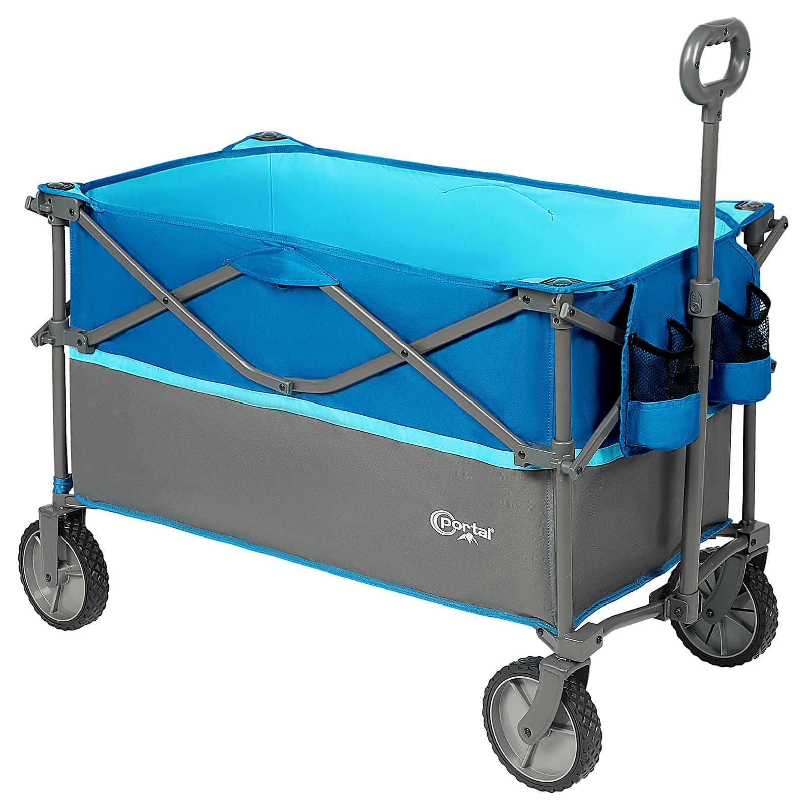 💥 Last Day Buy 2 Get 70% OFF💥PORTAL Folding Utility Wagon Collapsible Cart, 220lbs weight capacity