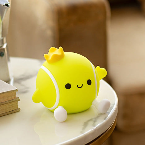 Squishy Silicone Tennis LED Night Light - Perfect Gift for Kids and Girls