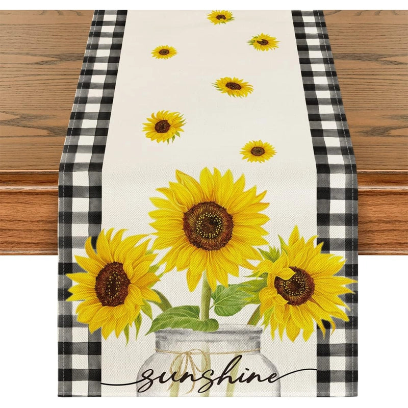 Minimalist Letter Fruit Flower Linen Tablecloths