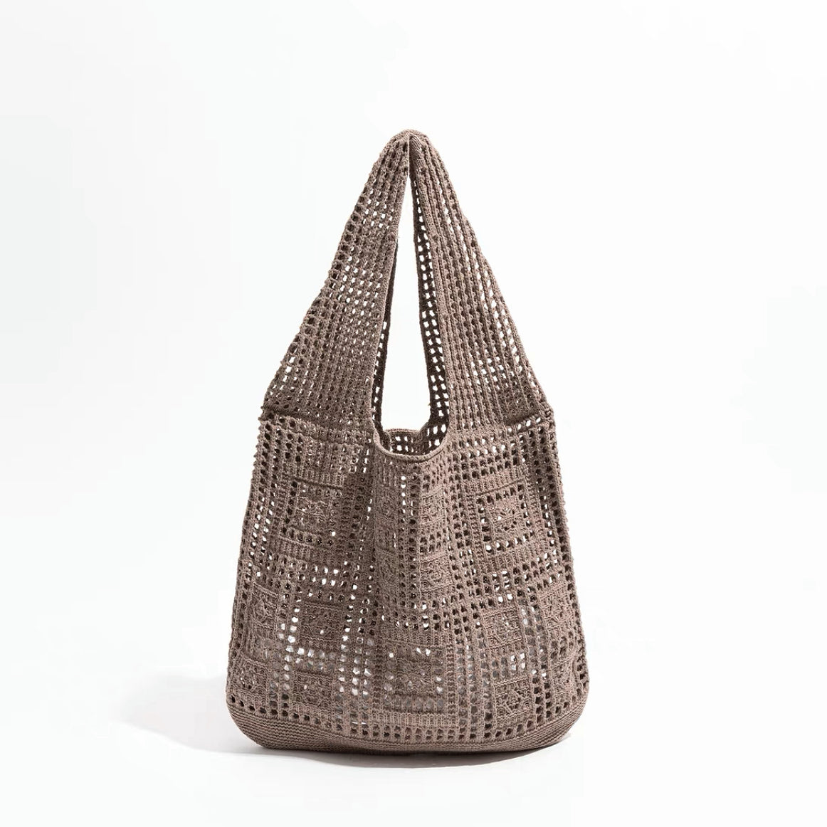 Square Pattern Crochet Bag