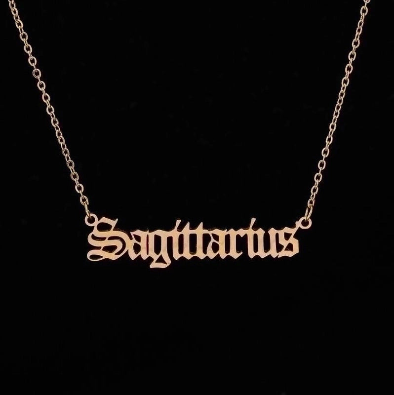 Fashion Constellation 201 Stainless Steel 18K Gold Plated Stainless Steel Necklaces