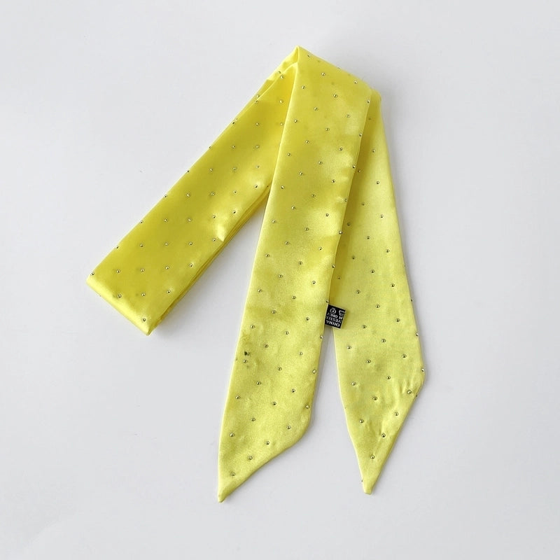Women's Basic Solid Color Satin Silk Scarf
