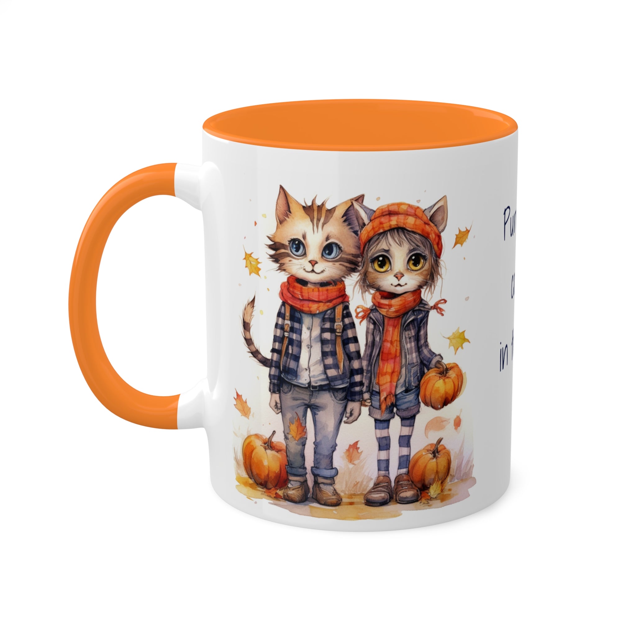 Kurt & Callie Cozy Fall Kitties Mug