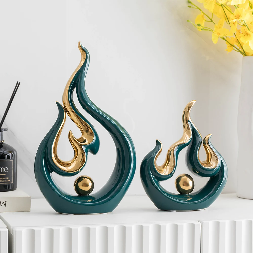 nordic home decor Flourishing Art Desktop ornaments home decor modern ceramics crafts living room office home decorative items