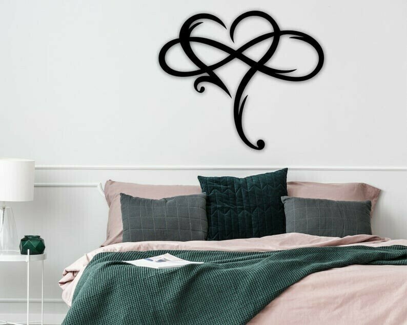 🔥Promotion 49% OFF - 💞Infinity heart-Steel wall decor Metal Wall art