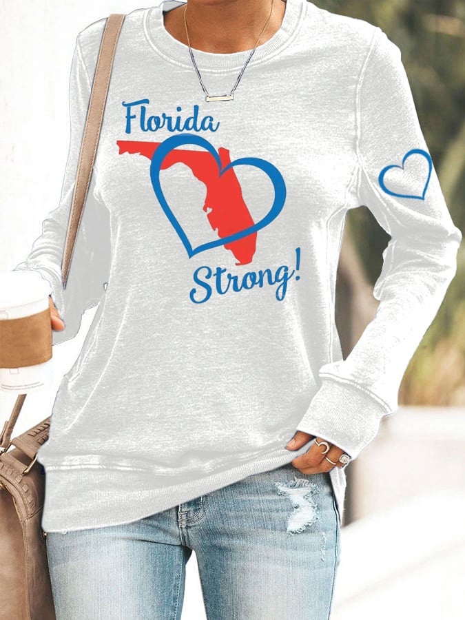 Women's  Florida  Strong Print Sweatshirt