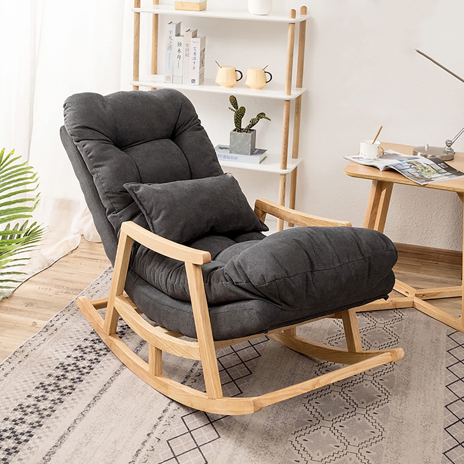 【Special offer🎉Buy 1 get 1 free】Solid Wood Reclining Rocking Chair with Cushion