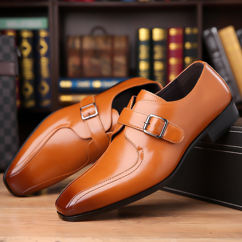 Men's Leather Fashion Pointed British Style Casual Shoes