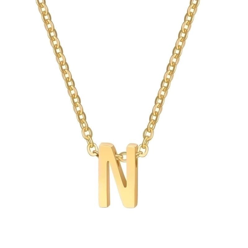 Minimalist Letter Stainless Steel Gold Plated Plating