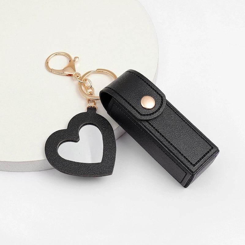 Black Army Green White Pu Leather Heart Shape Solid Color Evening Bags