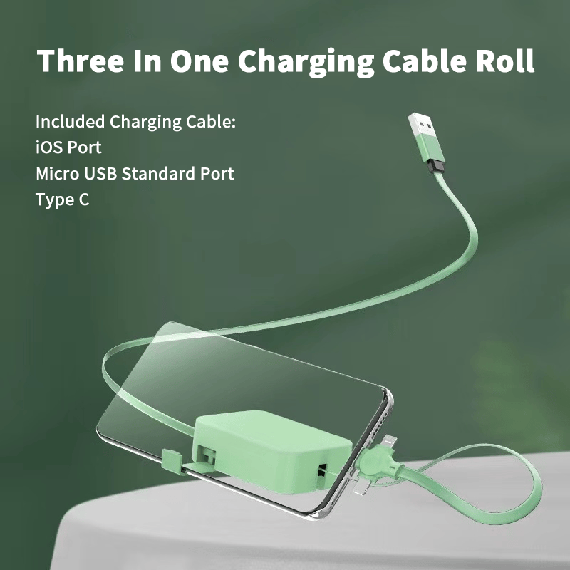 🔥Summer Hot Sale 48% OFF🔥Three In One Charging Cable Roll-Buy 3 Free Shipping