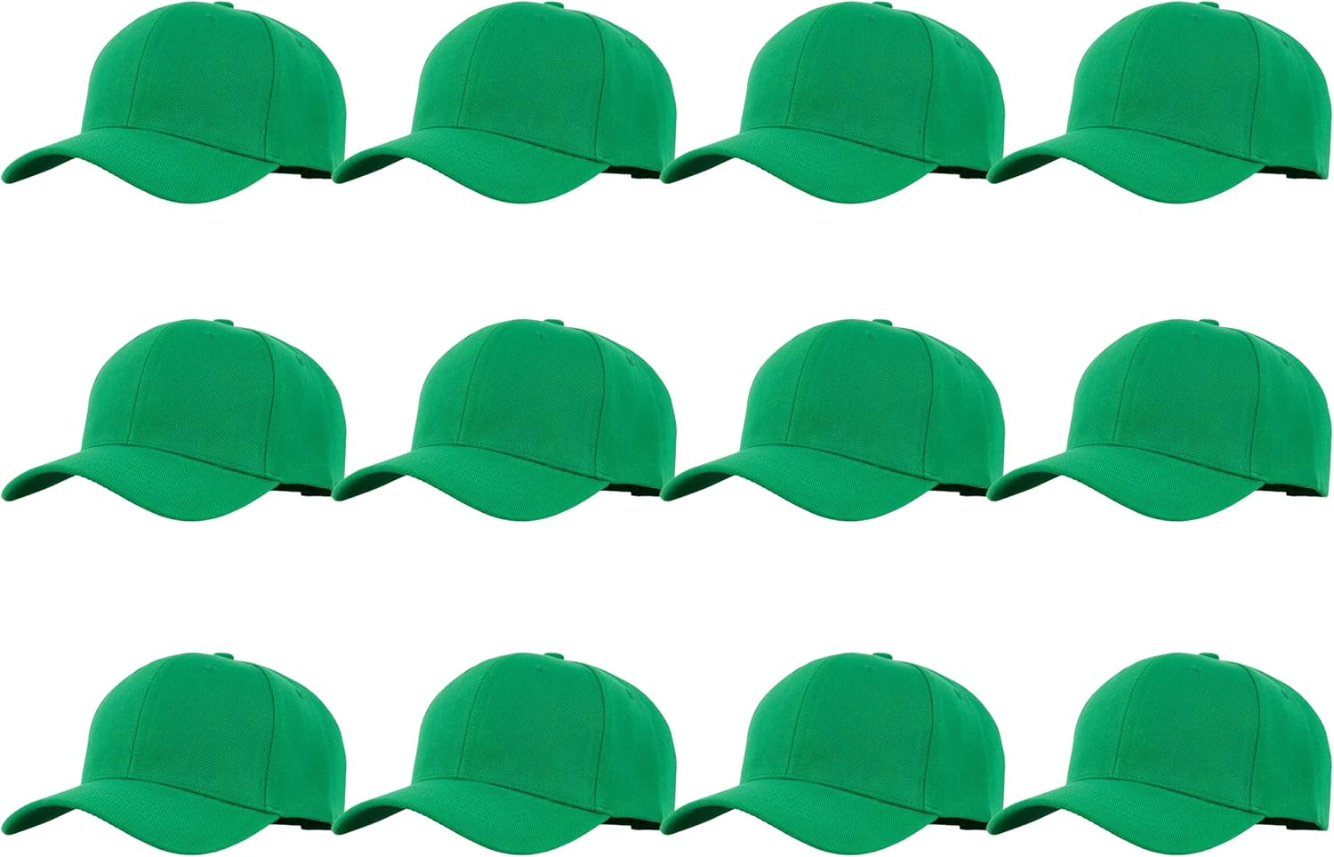 Gelante Plain Blank Baseball Caps Adjustable Back Strap Wholesale LOT 12 PC'S