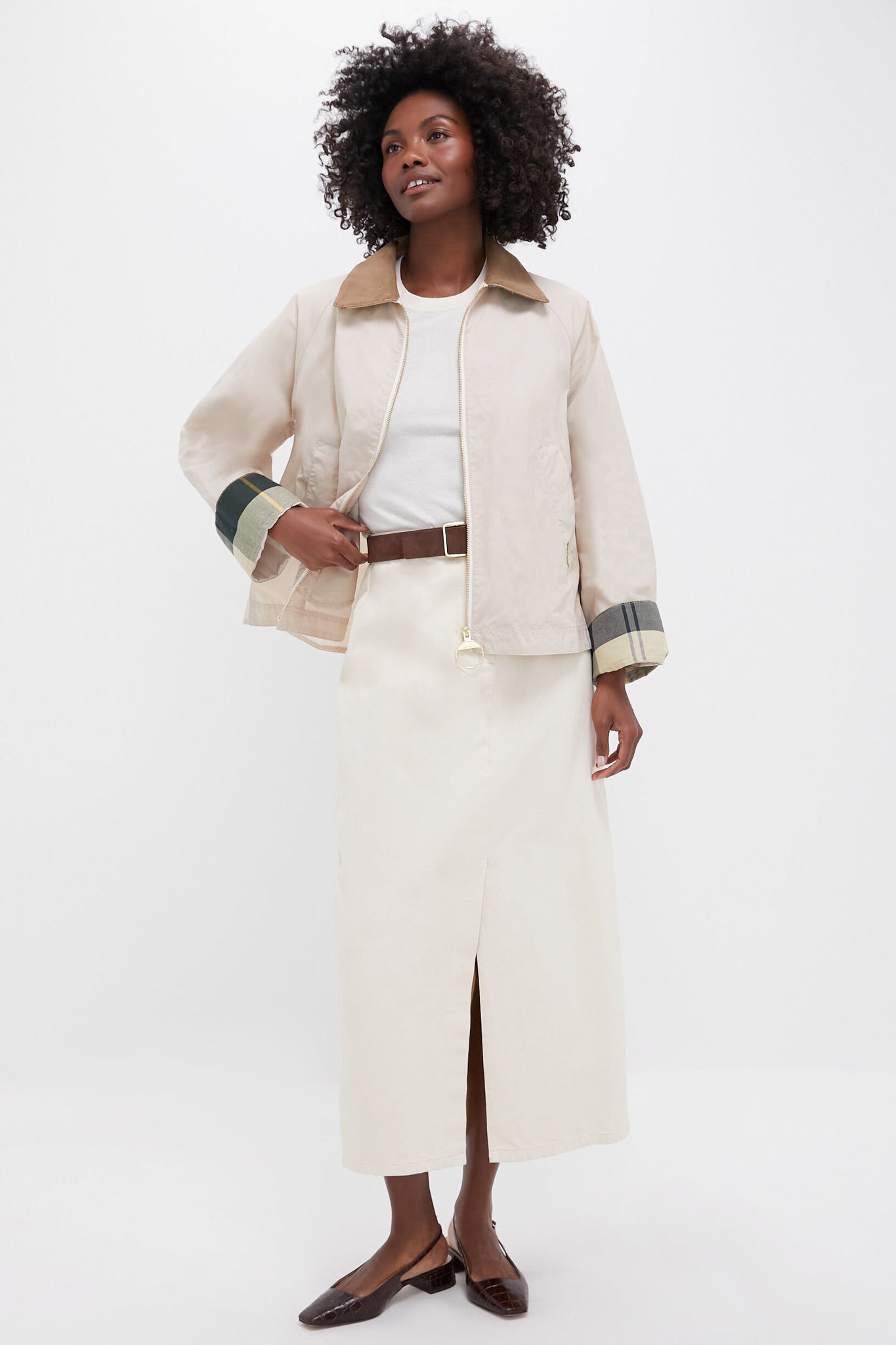 Oatmeal Catlin Showerproof Jacket