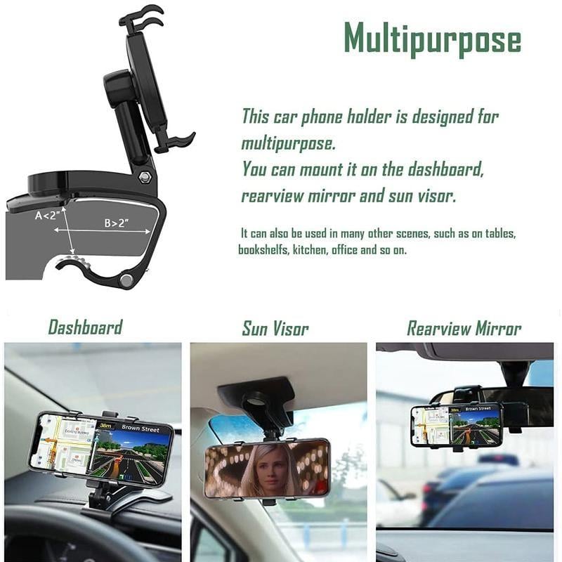 360 Degree Rotation Dashboard Car PhoneHolder💥LAST DAY SALE 49% OFF -