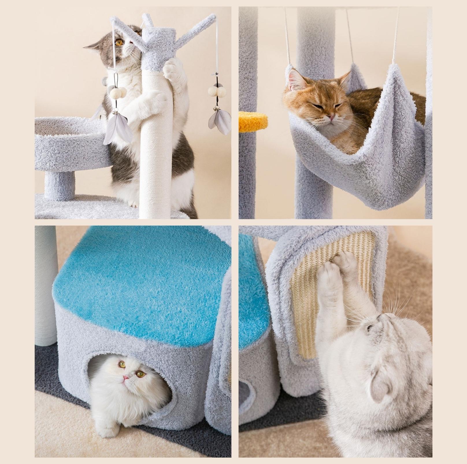 Laputo Palace Multi-functional Cat Tree | Scratching Posts & Lounging Areas