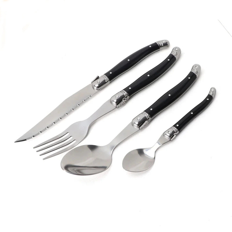 Spot Stainless Steel Tableware ABS Plastic Handle Western-style Knife And Fork Spoon Steak Knife Household Knife And Fork Soup Spoon