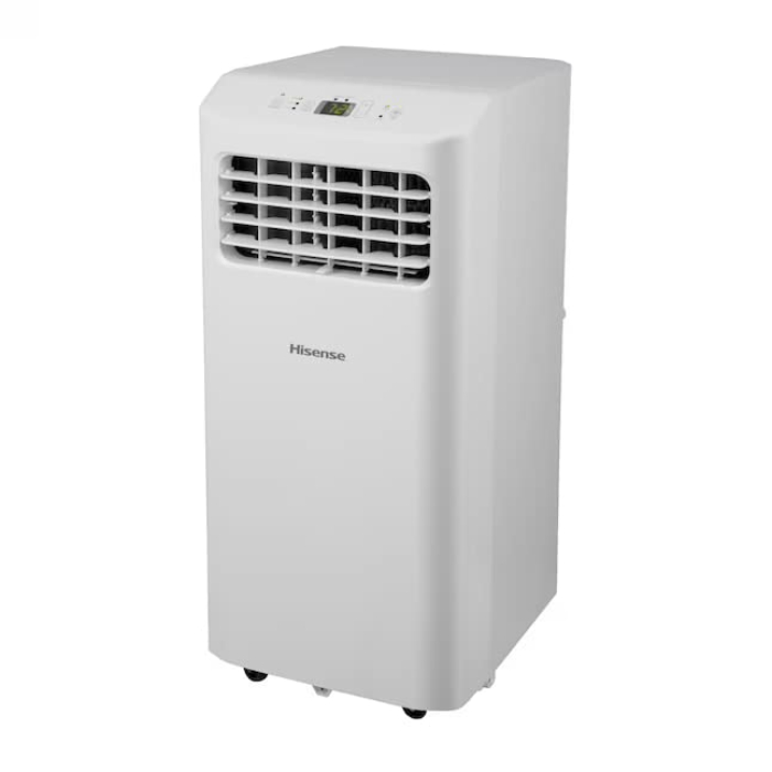 Aire Acondicionado Portátil Hisense 5000-BTU Gama (7000-BTU ASHRAE) Operacion 3 En 1 Con Ventilación Blanca De 115 Voltios Comodidad Versatil/Control Remoto AP0522CR1W (Reacondicionado)