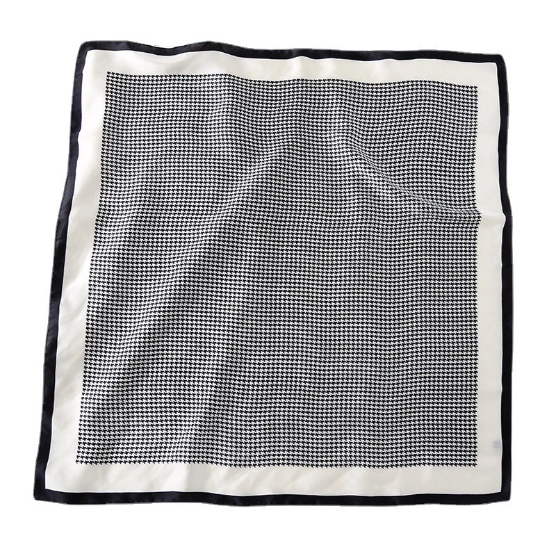 Spring And Summer New Silk Scarf Female Temperament   Small Fresh Bank Stewardess Professional Square Scarf Scarf