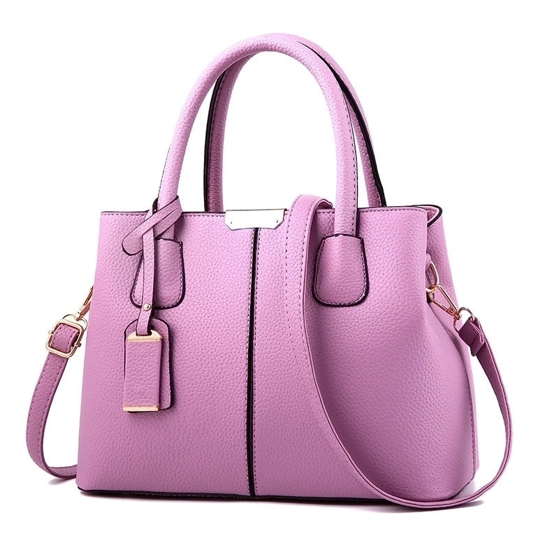 Women's Medium All Seasons Pu Leather Solid Color Vintage Style Square Zipper Shoulder Bag