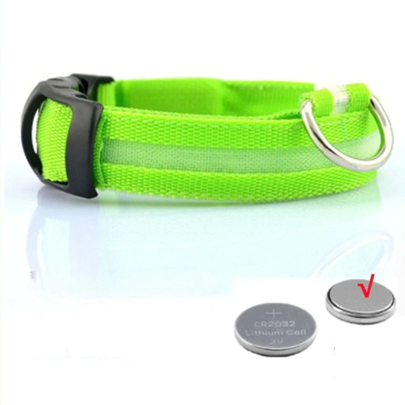 Adjustable LED Flashing Glowing Dog Collar