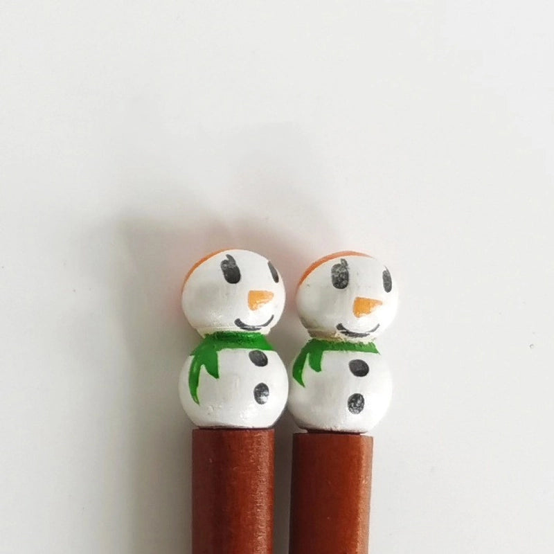 Retro Cartoon Wood Tableware 1 Pair