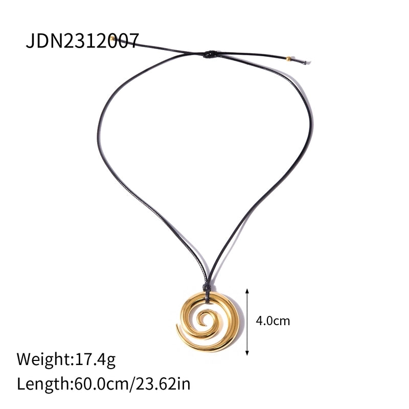 304 Stainless Steel 18K Gold Plated Minimalist Classic Style Plating Heart Shape Pendant Necklace