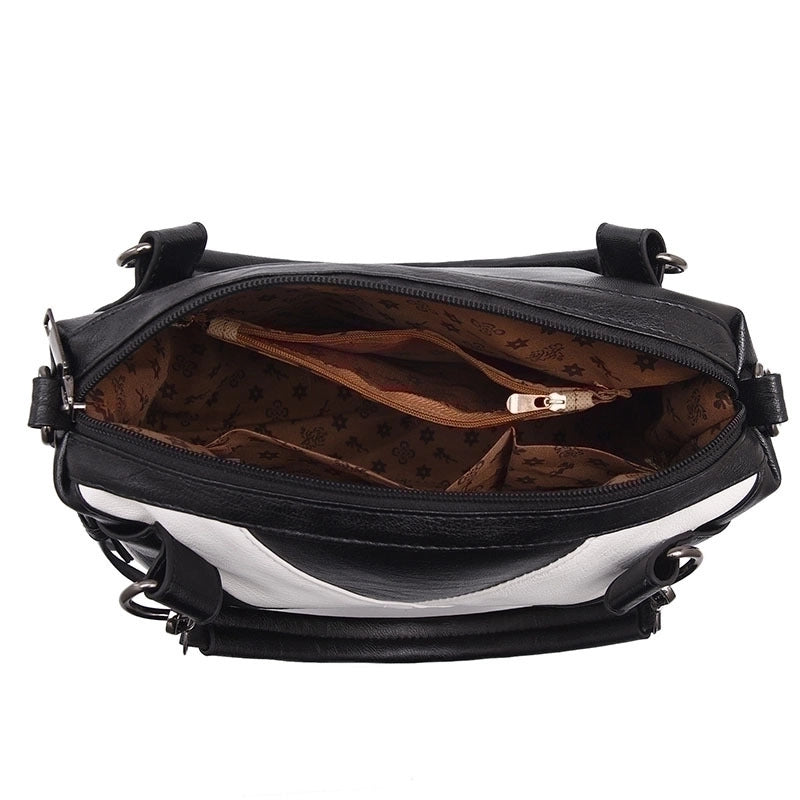 Women's Large All Seasons Pu Leather Classic Style Handbag