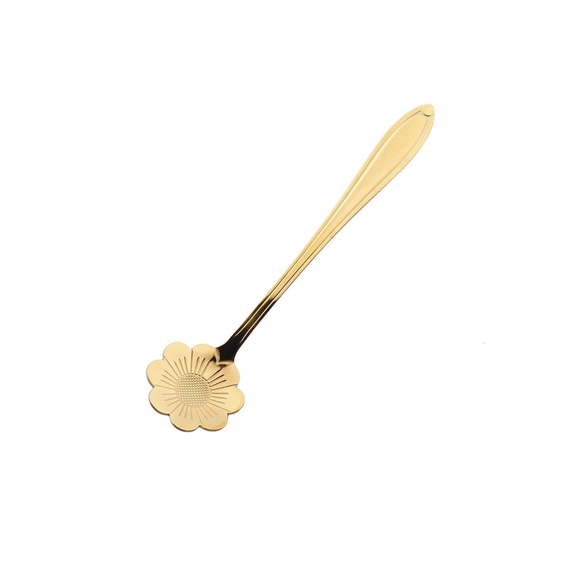Vacation Flower Stainless Steel Spoon 1 Piece 1 Set