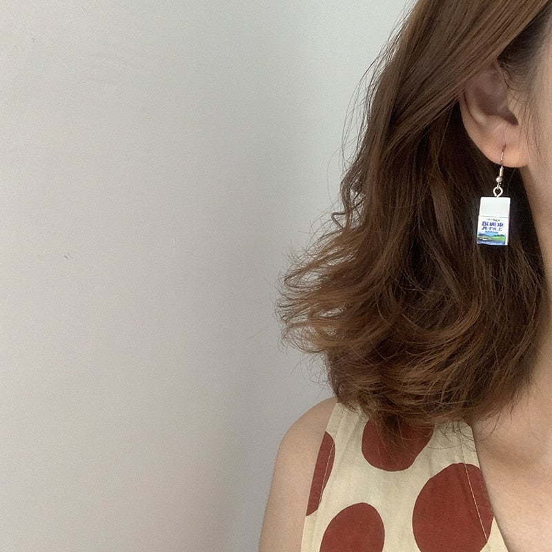 Milk Box Earrings