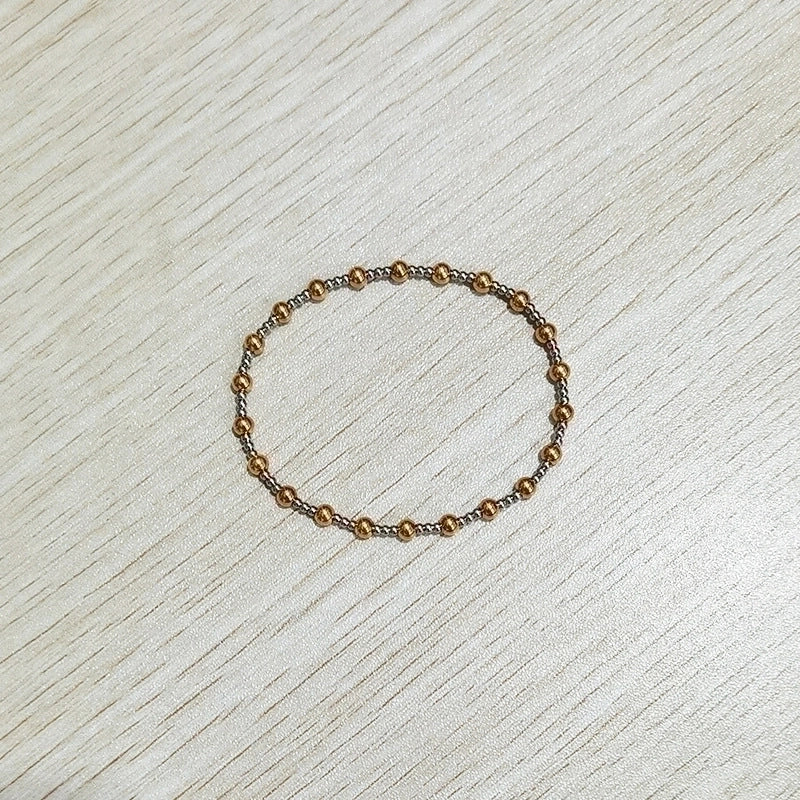 Basic Geometric Stainless Steel Plating Bracelets 1 Piece