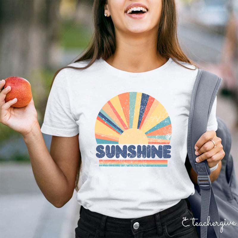 Sunshine Rainbow Teacher T-Shirt