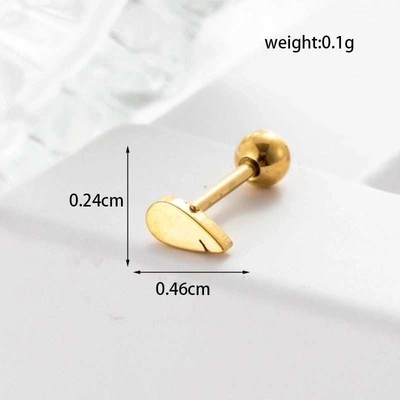 Ear Cartilage Rings & Studs Geometric 316L Stainless Steel  Plating