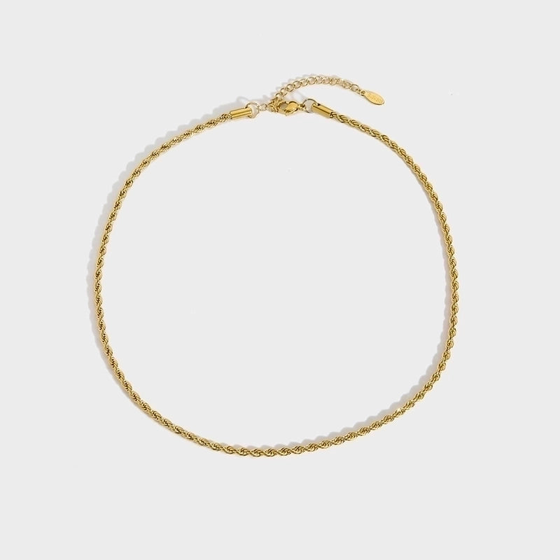 304 Stainless Steel 18K Gold Plated Hip-Hop Chain Geometric Necklace