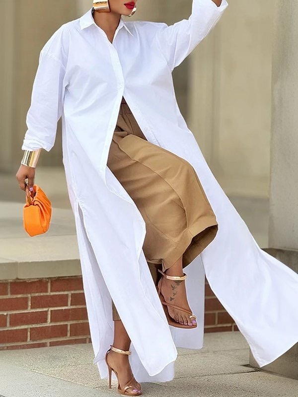 Loose Solid Color Capri-Pants Cropped Trousers