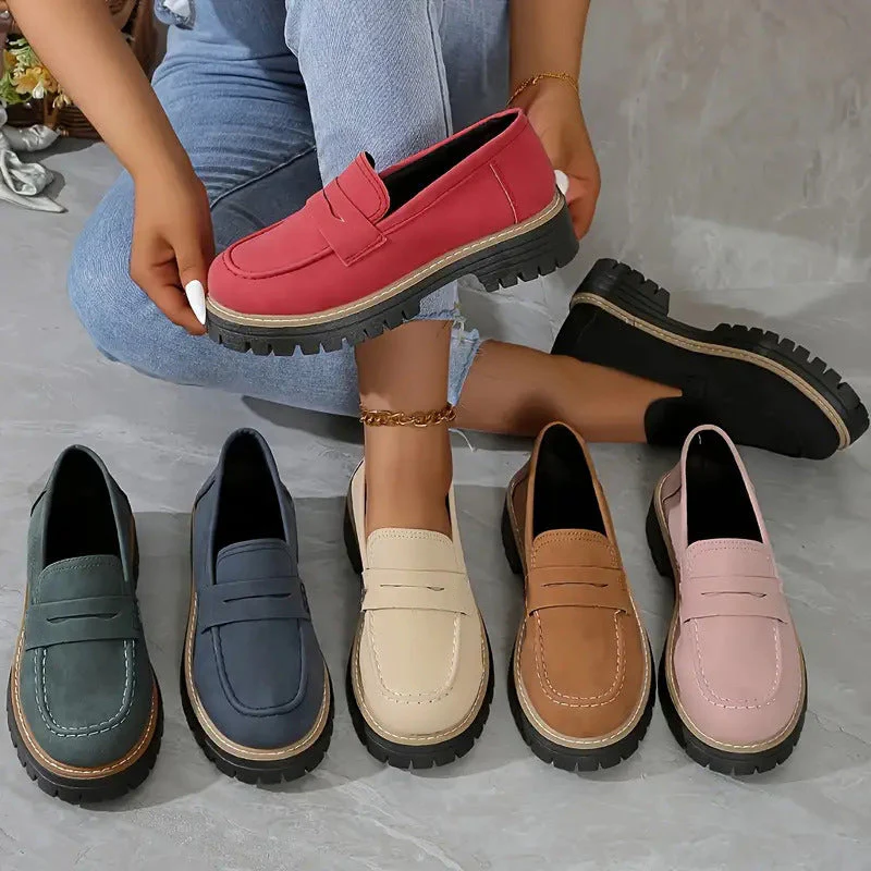 💥Hot Sales-49% OFF🌿Women's Comfortable Chunky Slip On Platform Loafers