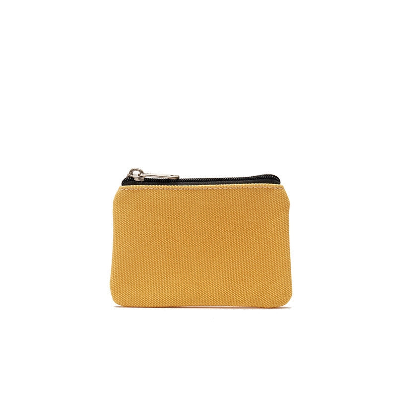 New Cotton Canvas Fashion Men's And Women's Coin Purse Card Holder Simple Fabric Coin Pouch Storage Bag