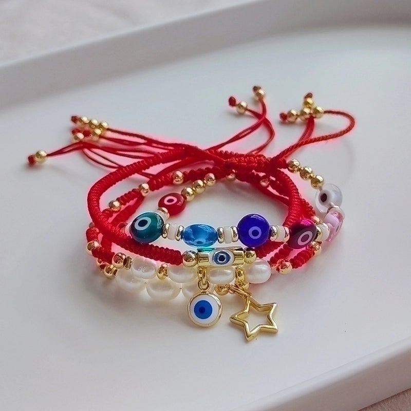 Minimalist Round Freshwater Pearl Rope Soft Clay Knitting Women's Bracelets