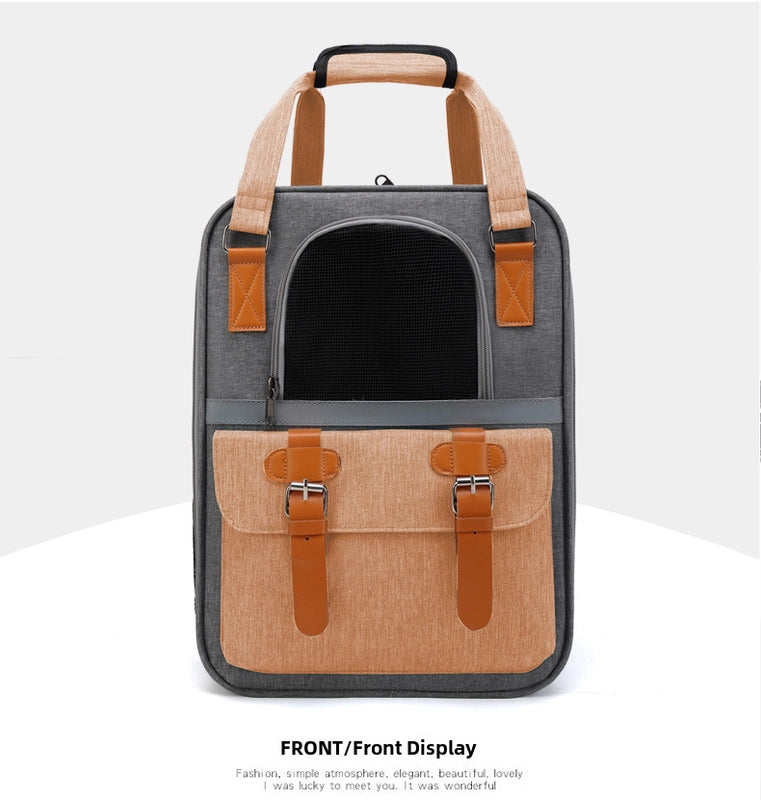 Portable Breathable Cat Bag Oxford Cloth Scratch Resistant Pet Bag Outgoing Pet Backpack Folding Spot